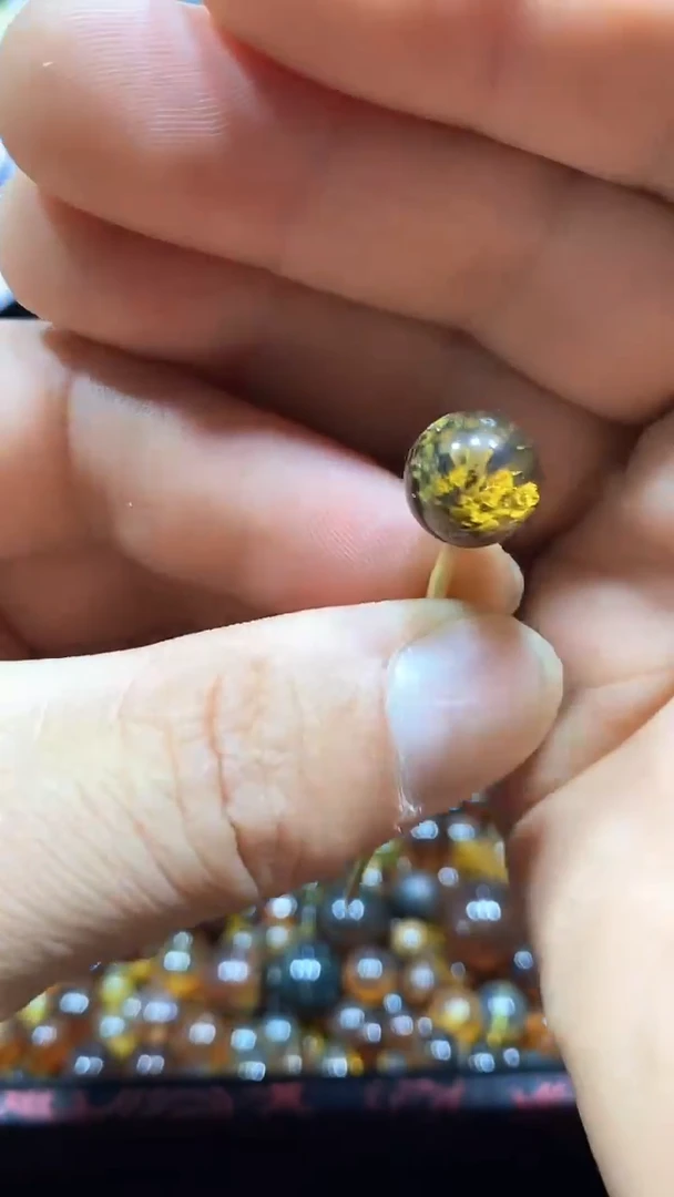 琥珀颈饰未镶嵌天然缅甸琥珀单珠
