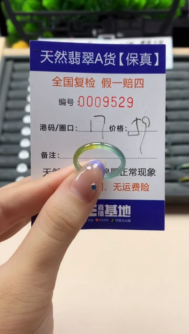 未镶嵌戒指翡翠天然  9529