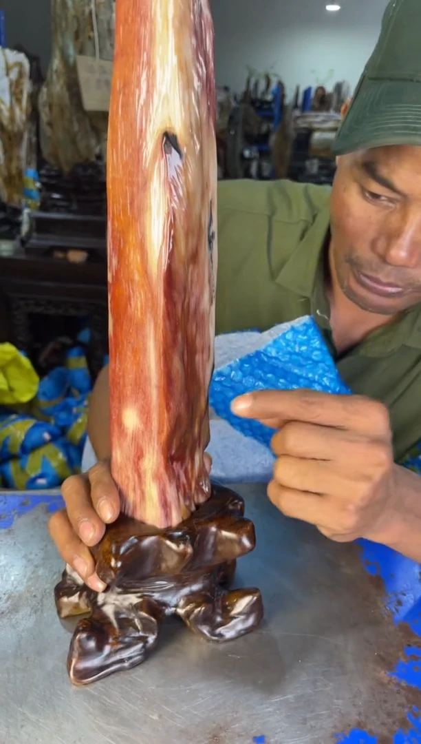 未镶嵌摆件硅化玉12