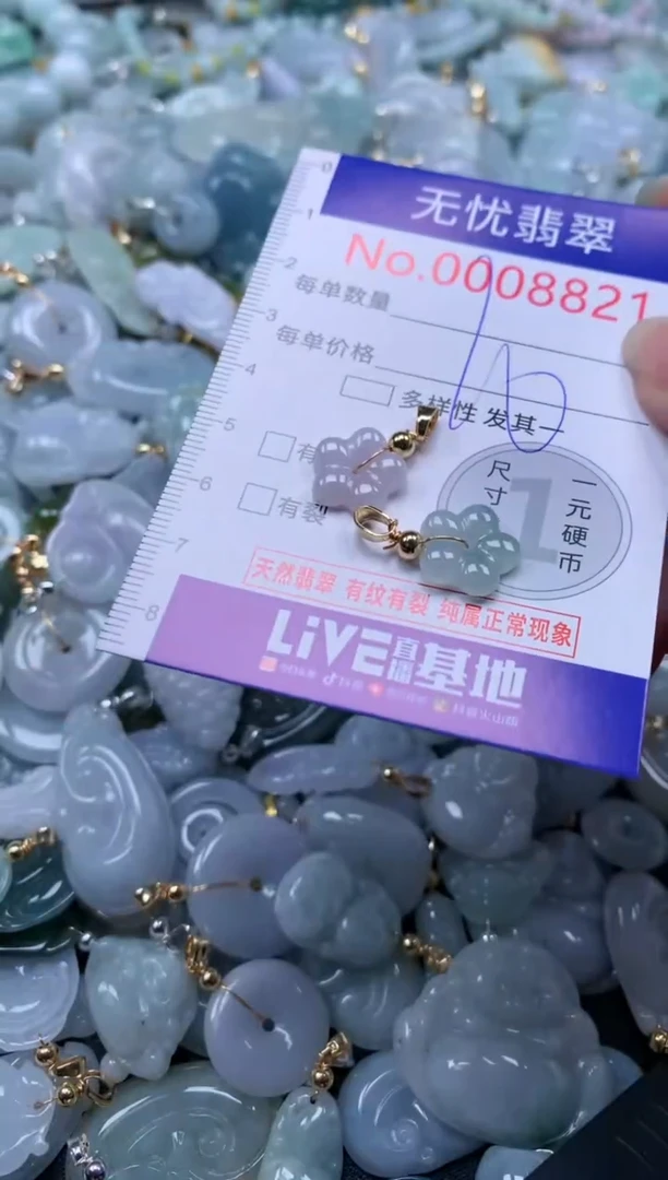 翡翠未镶嵌吊坠(不含链)8821