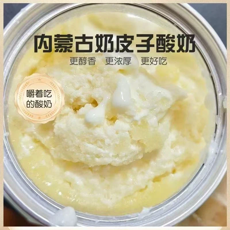 【顺丰冷链包邮到家】奶皮子酸奶内蒙老式酸奶新日期配料干净酸奶