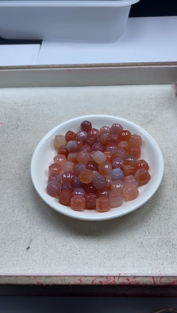 【闪购商品】玛瑙/玉髓颈饰未镶嵌x365盐源并蒂莲*1