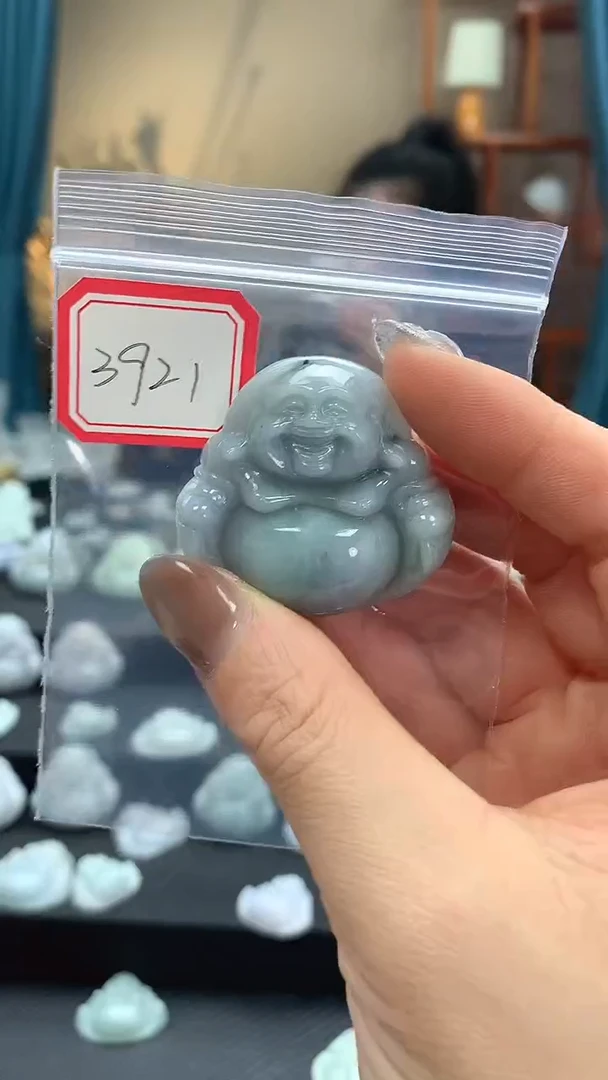 颈饰未镶嵌翡翠佛公3921