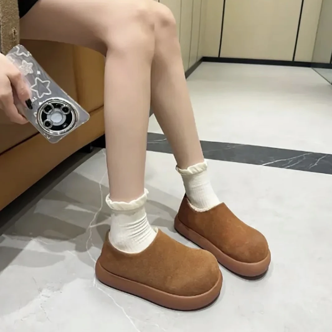 大土豆百搭增高厚底软底加绒雪地靴S902