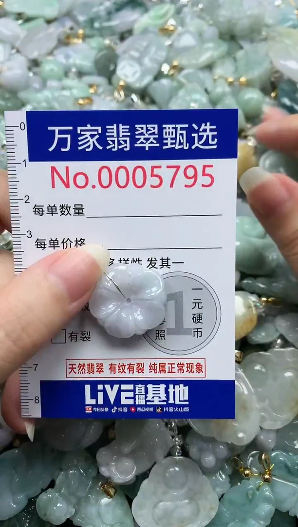 吊坠(不含链)未镶嵌翡翠5795