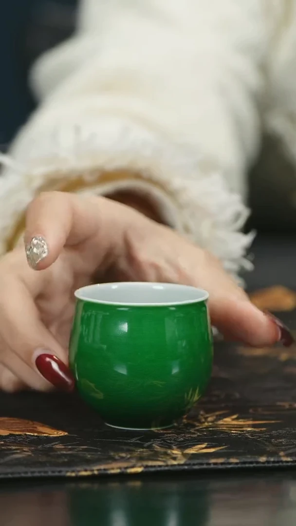 【闪购商品】瓷唐里郎窑绿小杯