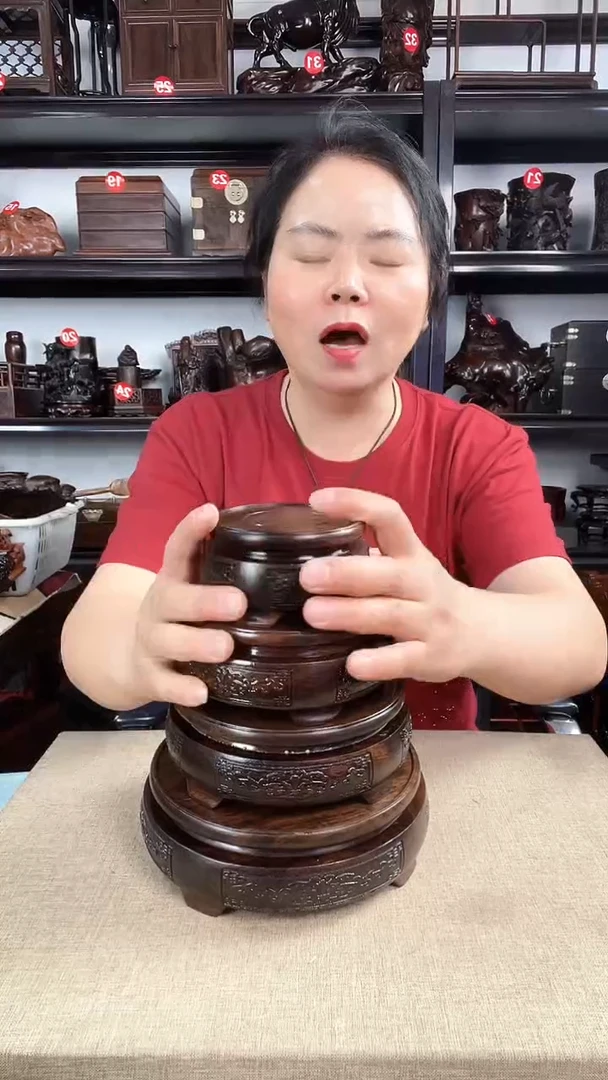 木电脑底座一套老李红木工艺品