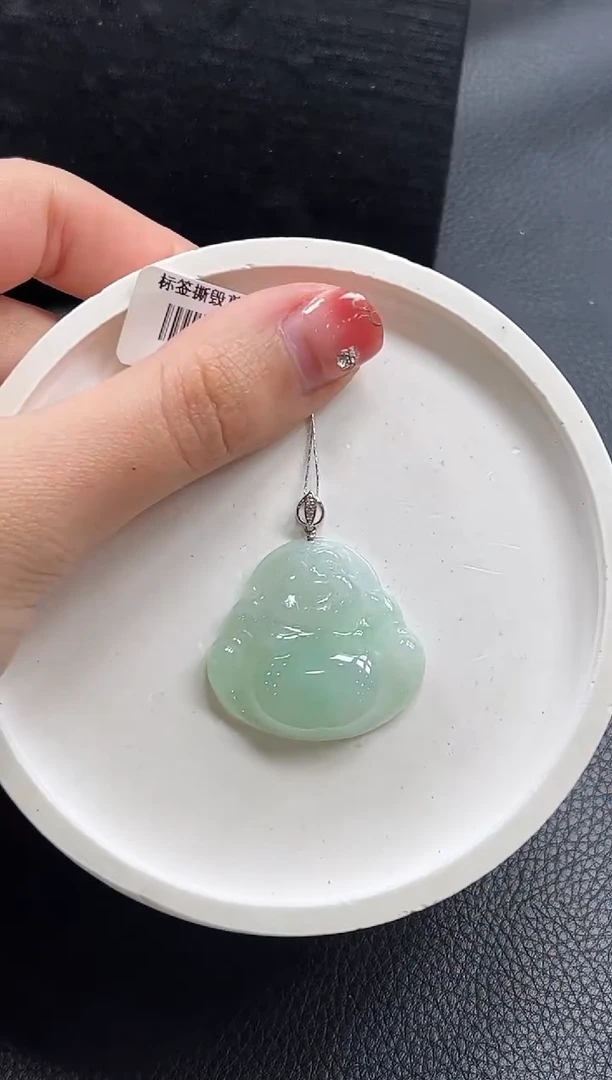 【闪购商品】翡翠颈饰18K金镶嵌佛公