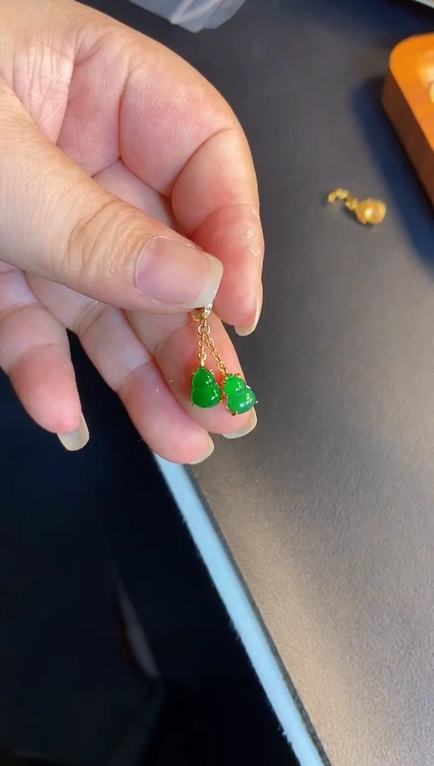 吊坠(不含链)银S925镶嵌翡翠1