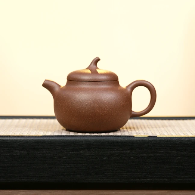 茄圆壶 紫玉桃花泥  YZL