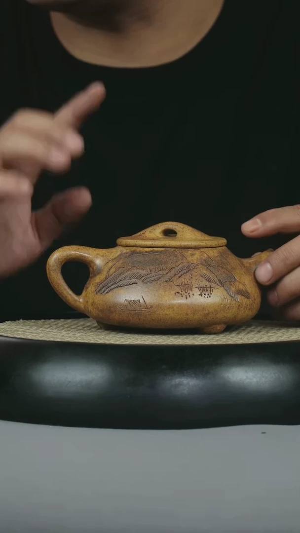 茶壶紫砂 龙骨金砂 景舟石瓢  江山如画
