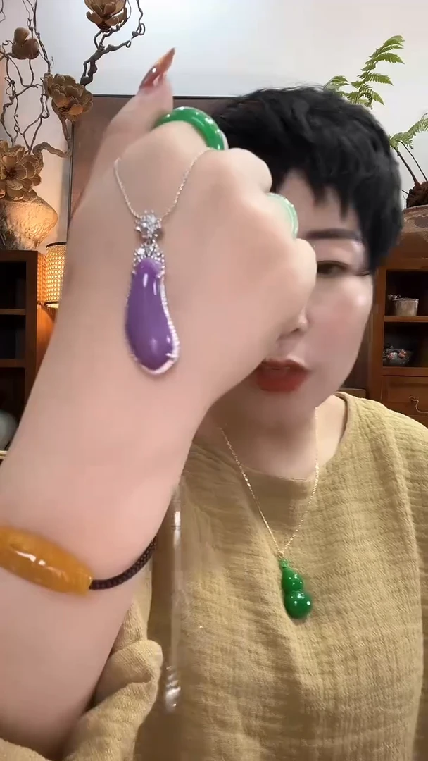 吊坠(赠链)合金翡翠803