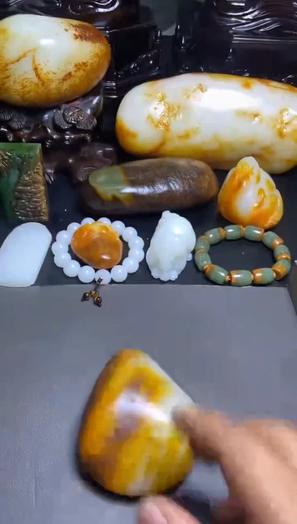 和田玉未镶嵌把件高****…和田玉