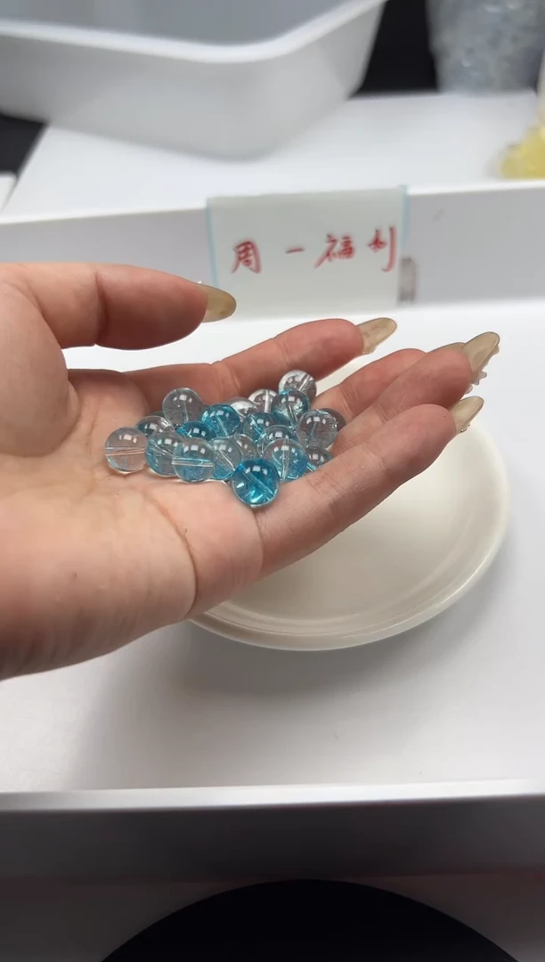 颈饰未镶嵌水晶w1726海蓝宝阿赛10mm*20