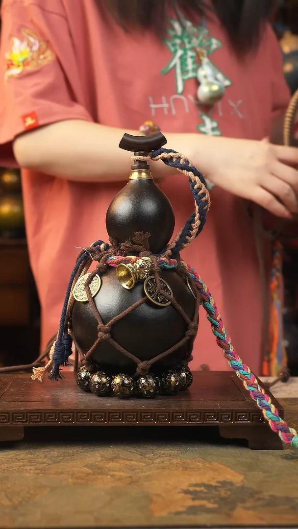 076云匠大漆酒葫芦一物一拍