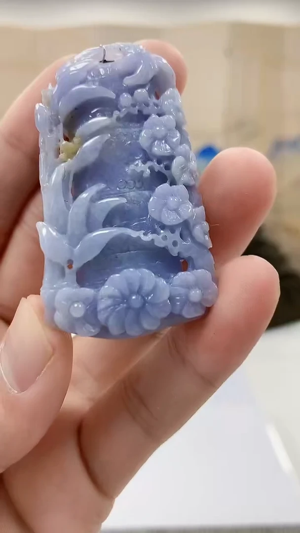 【闪购商品】定制翡翠未镶嵌5152bb-毛货挂件153
