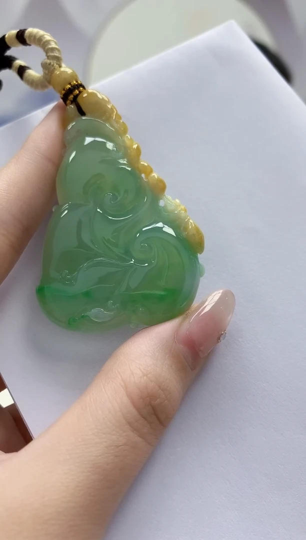 未镶嵌定制翡翠4898jw-毛货挂件157