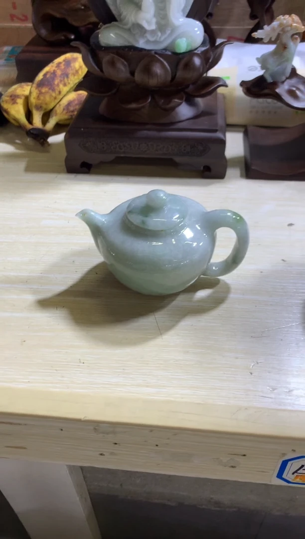 未镶嵌摆件翡翠媚*蓝翡翠摆件