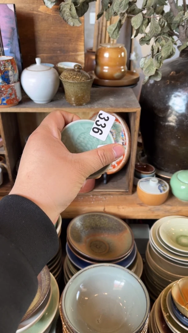 【闪购商品】瓷片336梅子青刻刀鱼纹盖置