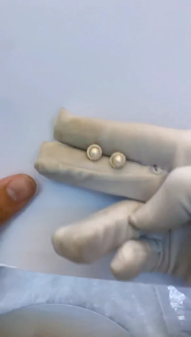 银S925镶嵌海水珍珠其他耳饰