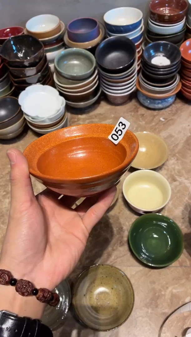 瓷片罗*姨53至野双园碗1个