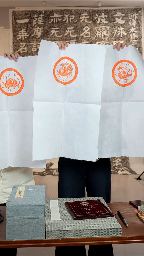 拓片用纸印石非遗传承拓片