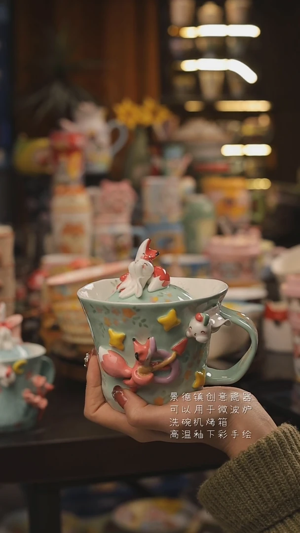 景德镇釉下彩绘设计师款式陶瓷