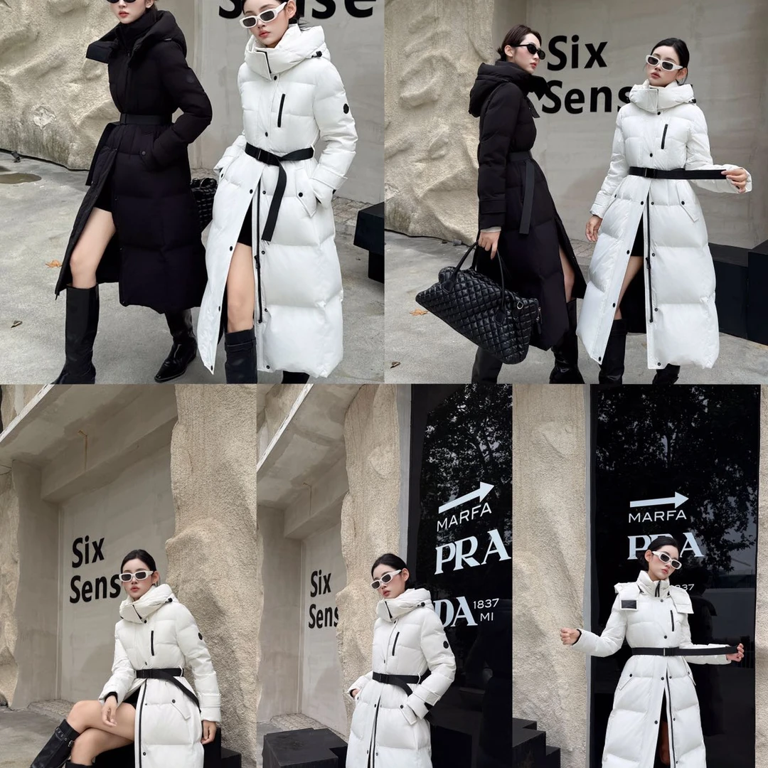 【静姐专属】288639长款90白鸭绒收腰款设计款高版本长款新款羽绒服