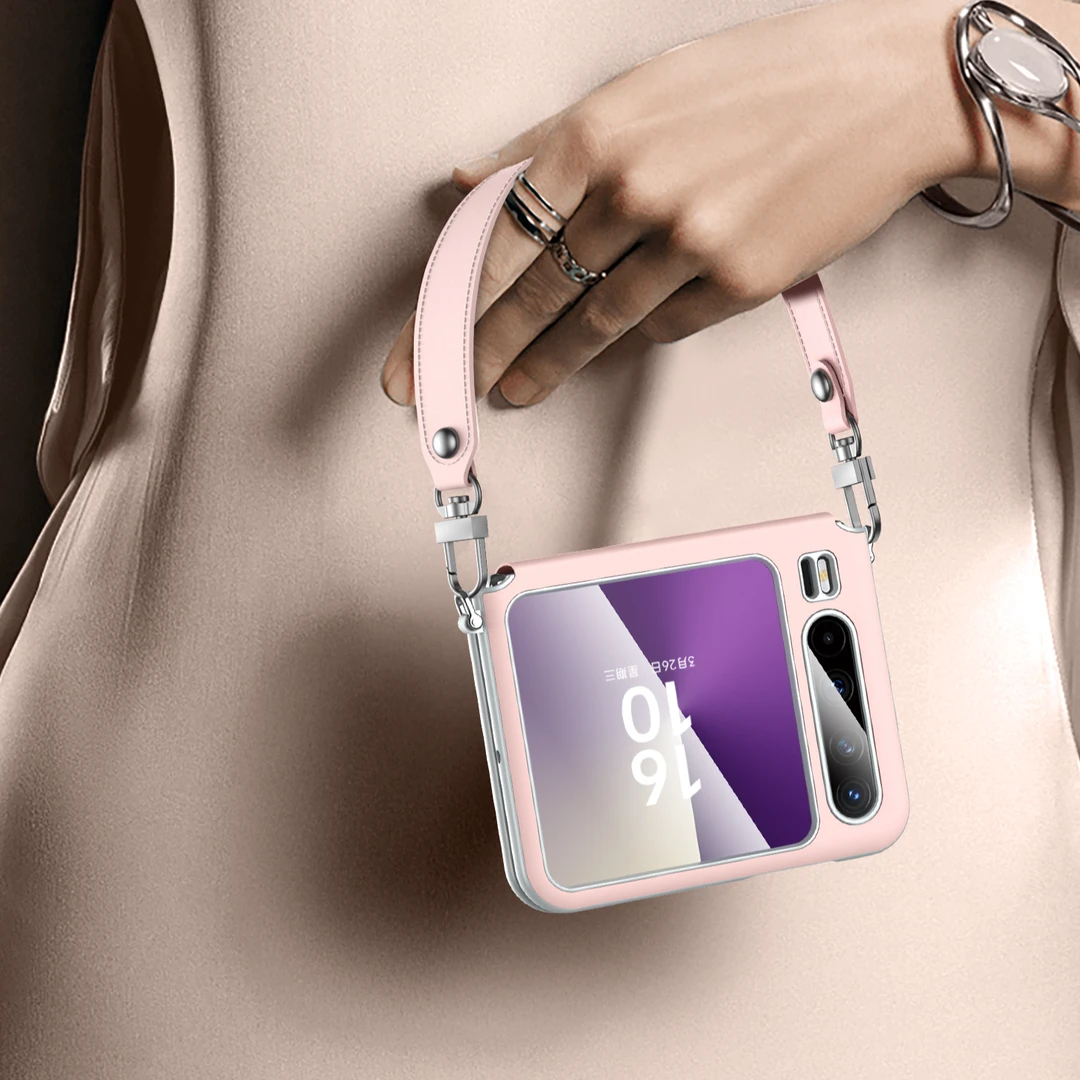 轻奢商务皮质适用华为puraX手机壳典藏版magicvflip2超薄防脏手提