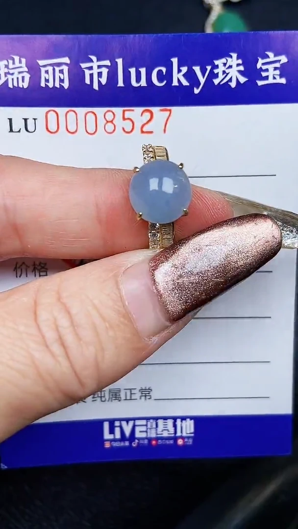 颈饰银S925镶嵌翡翠8527