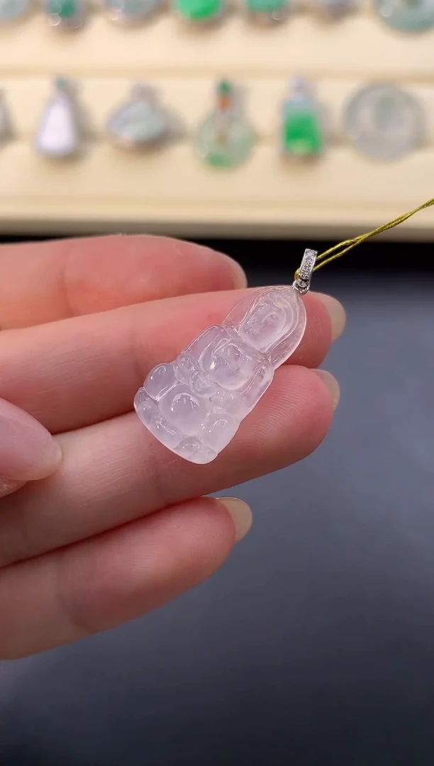 【闪购商品】翡翠颈饰18K金镶嵌W150