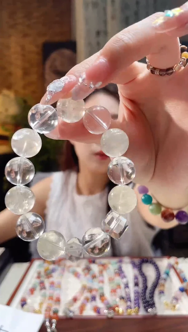 水晶手串未镶嵌白水