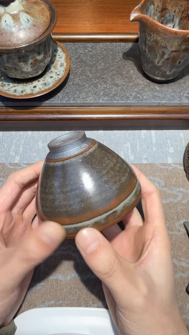 茶盏林远福灰贝盏88