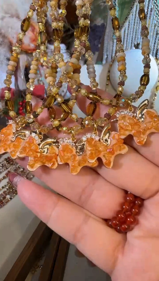 项链未镶嵌尖晶石鎏金小马  044