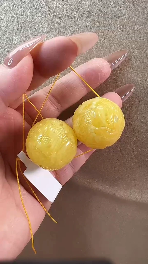 【闪购商品】琥珀耳饰未镶嵌耳环