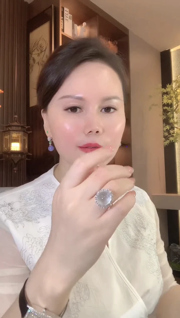 18K金镶嵌戒指翡翠C113