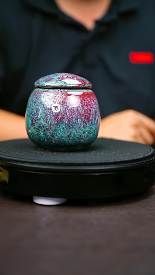 780#原矿钧瓷炉钧釉茶仓