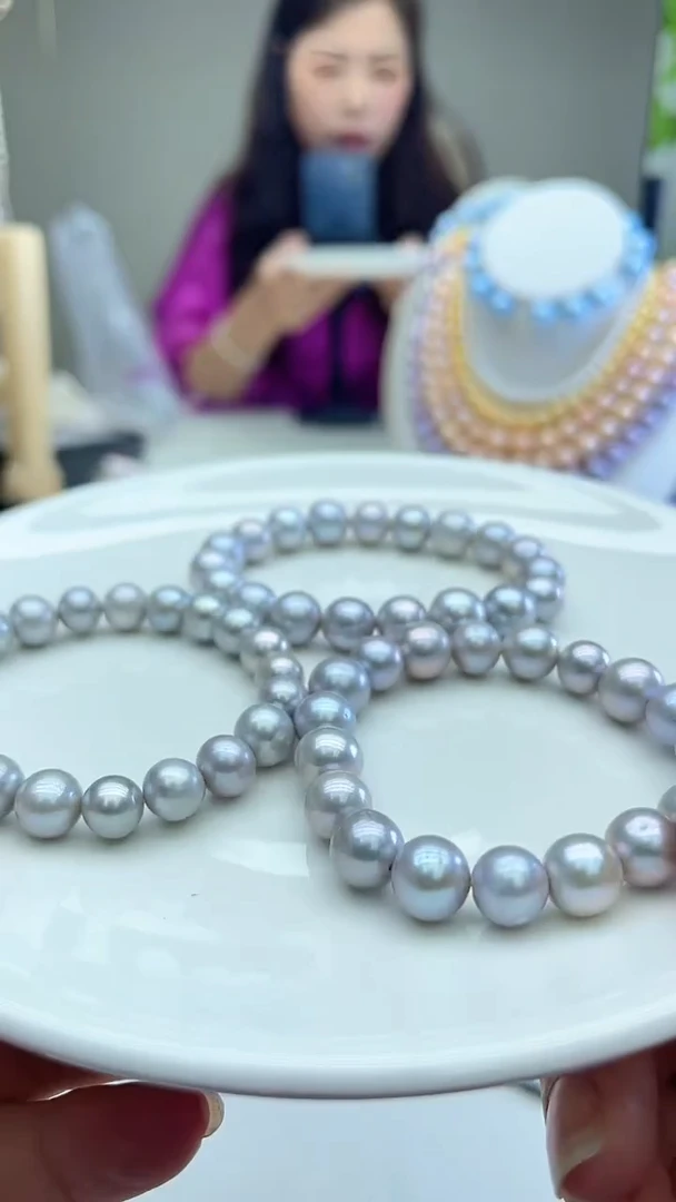 灰色系 9-10mm手链