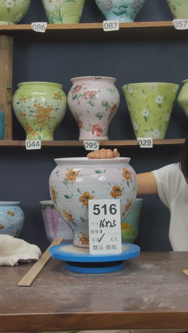 摆件景德镇花盆默认微瑕516