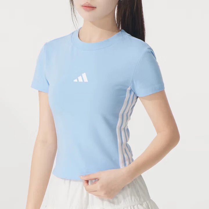 adidas/阿迪达斯运动服跑步健身训练服舒适透气短袖时尚T恤JE1241