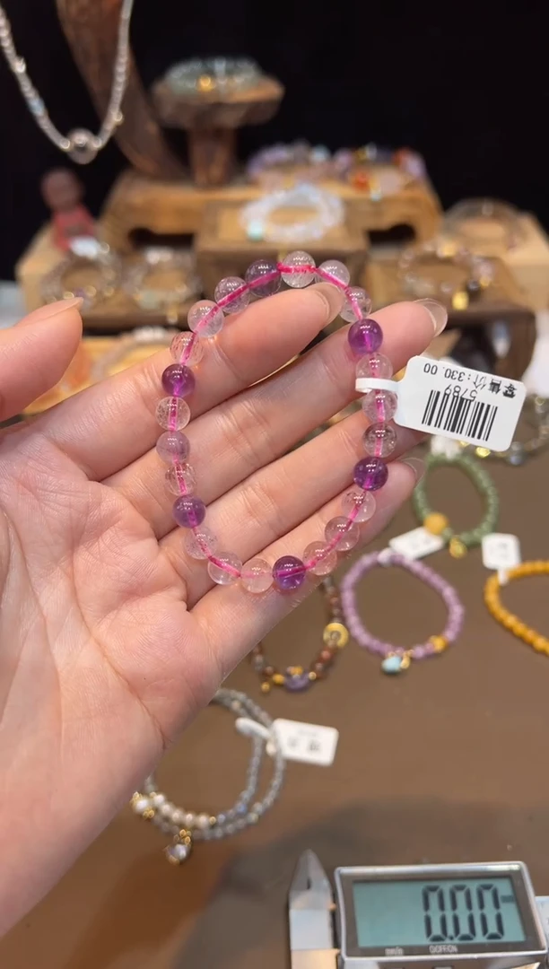 水晶手链未镶嵌手饰@@5789