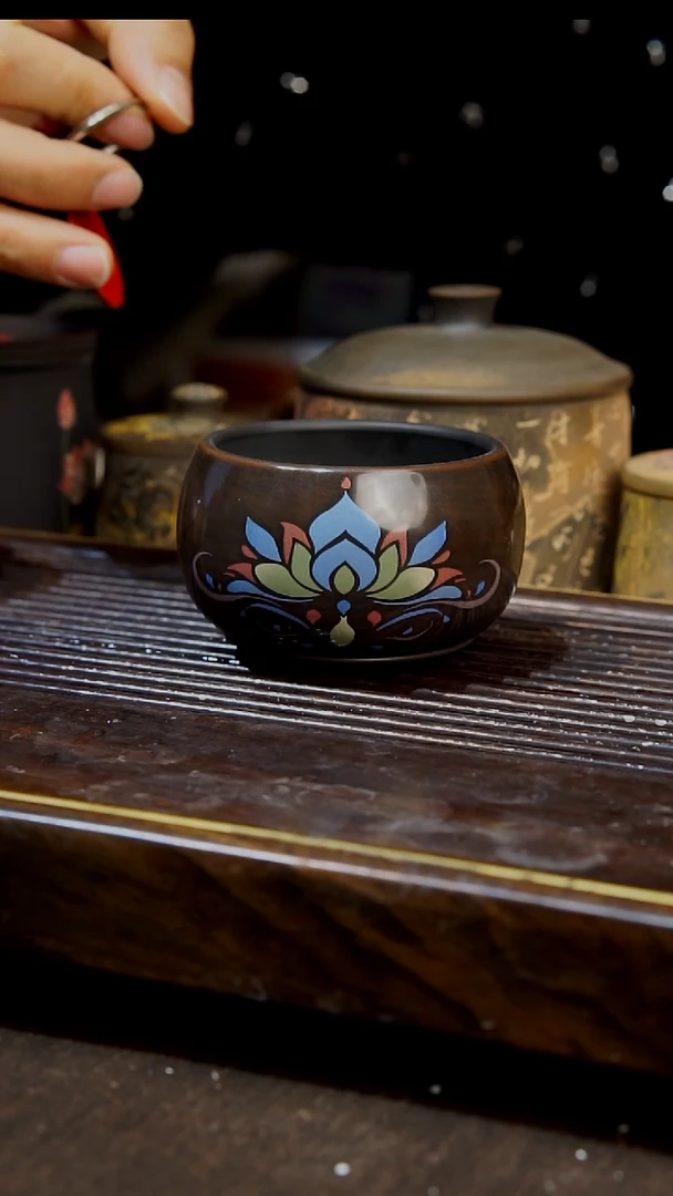 云南建水紫陶手工无暇  098  120cc