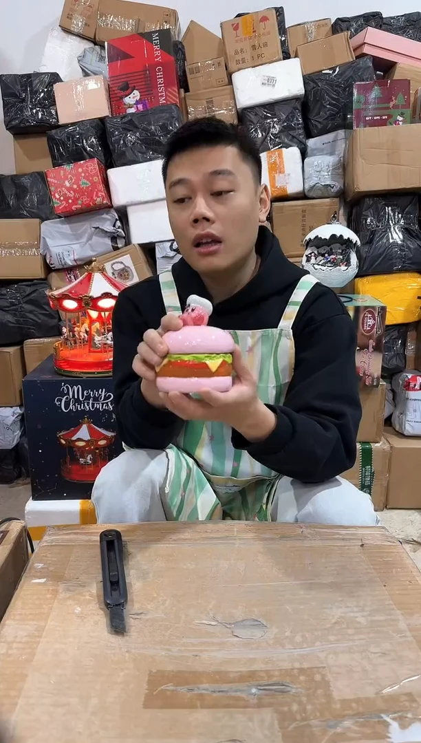 瓷片星之卡比汉堡首饰罐