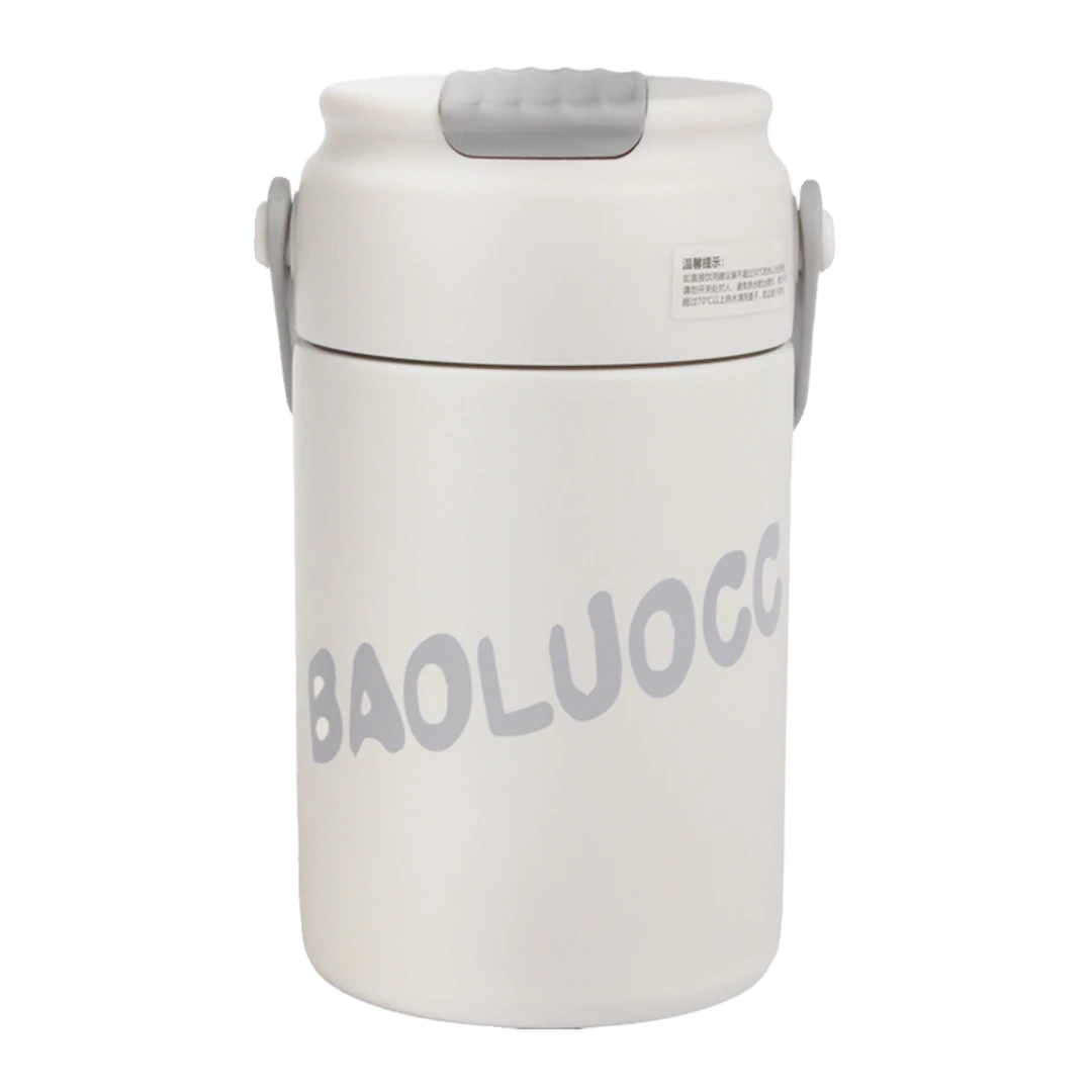 简约316不锈钢保温杯女士高颜值便携带茶仓茶水分离泡茶吸管杯子