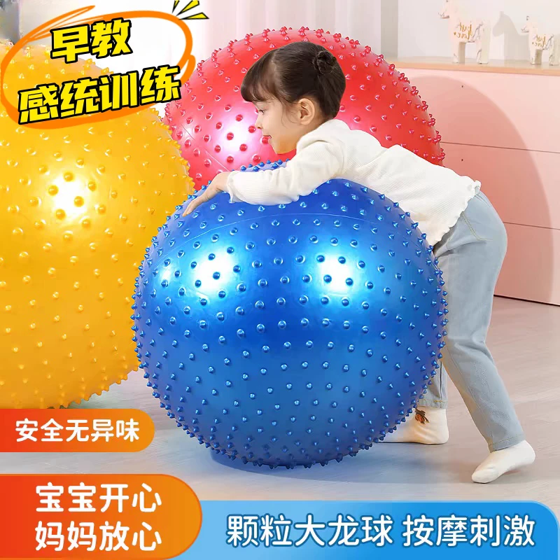 儿童感统训练宝宝小孩子大龙球充气加厚防爆家用成人瑜伽健身球