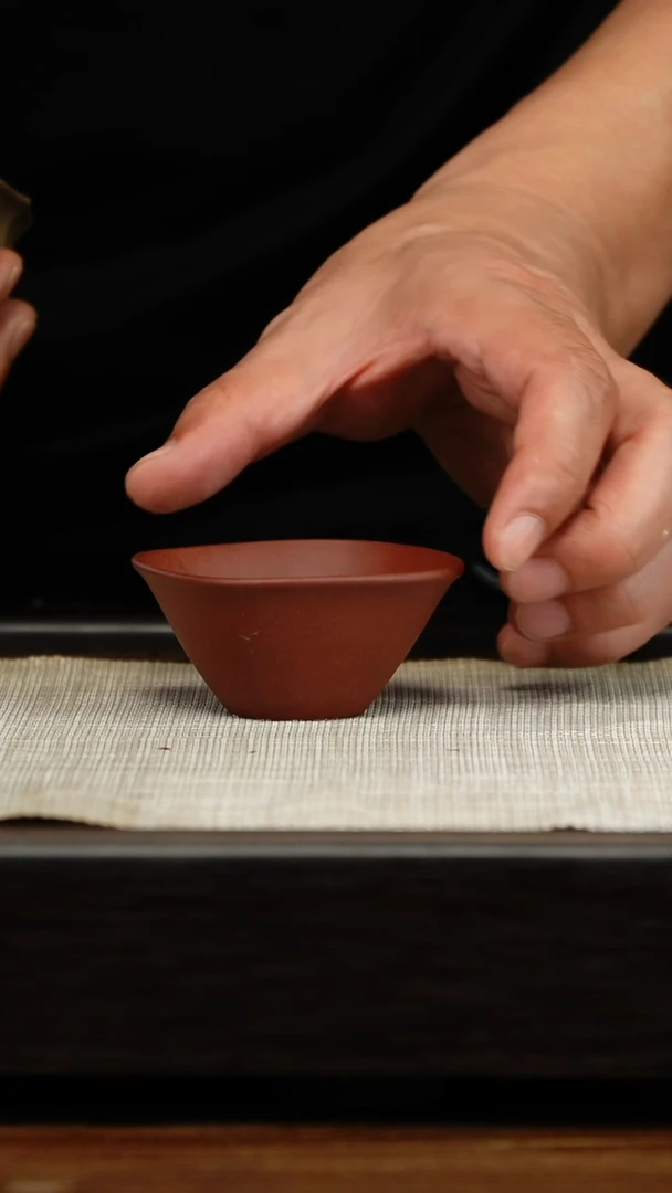 茶壶紫砂紫泥四方斗笠杯