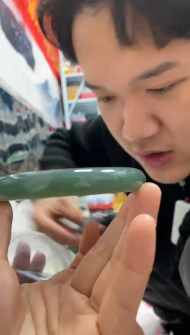 【闪购商品】和田玉颈饰未镶嵌A13且末蓝正圈64