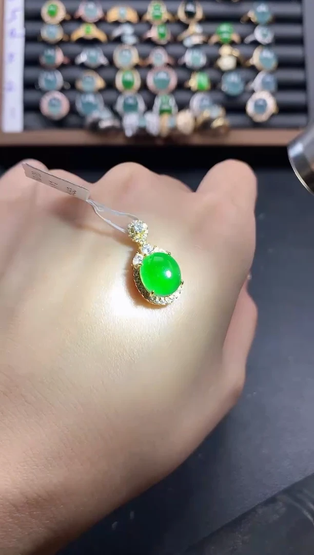 银S925镶嵌戒指翡翠511