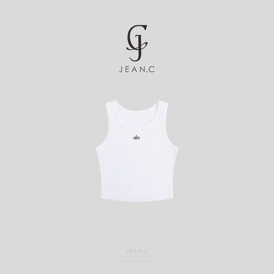 JEAN.C 【晶晶私服】百搭王！工字背心运动款休闲无袖T恤JC023