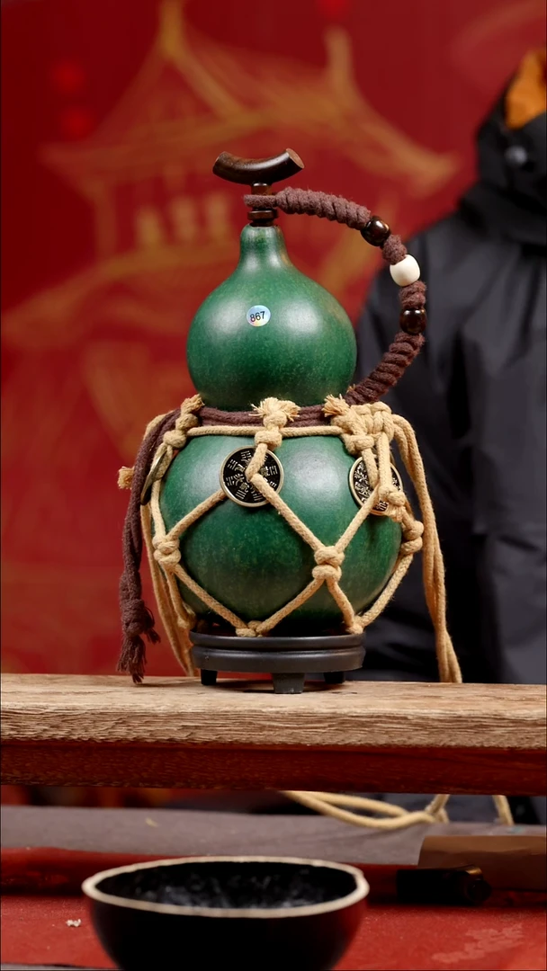 833尾货款大漆精品葫芦500ml